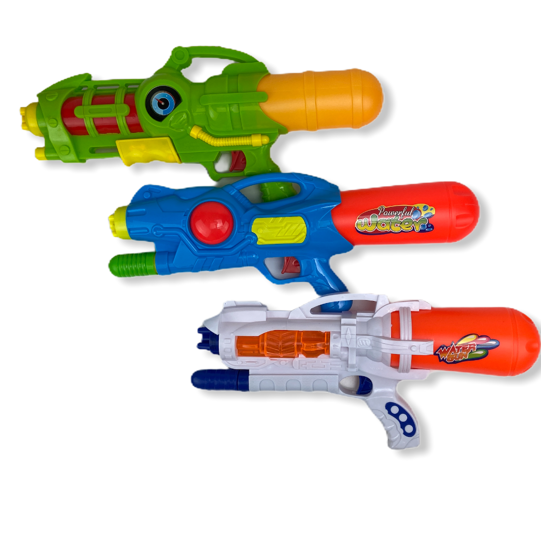Jumbo Sized Water Gun! GAME ON! Assorted styles (but all jumbo) make